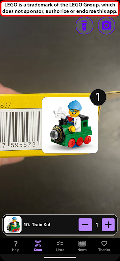 Minifig Scan ekran görüntüsü