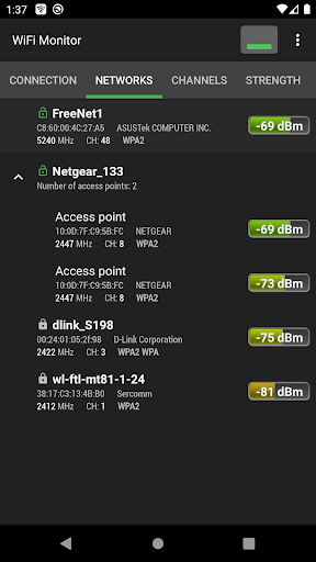 WiFi Monitor: network analyzer ekran görüntüsü