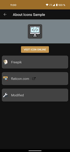 About Icons - Demo ekran görüntüsü