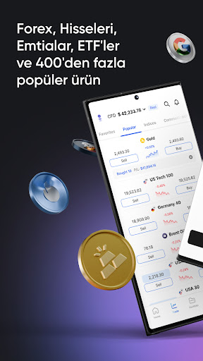 markets.com Yatırım uygulaması ekran görüntüsü