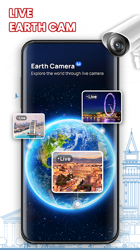 Earth Cam canlı dünya haritası ekran görüntüsü