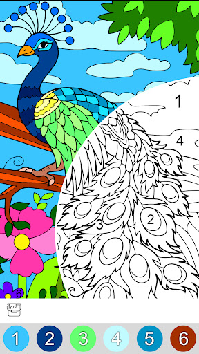 Animals Color by Number Book ekran görüntüsü