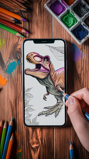 Dino Boyama Dünyası ekran görüntüsü