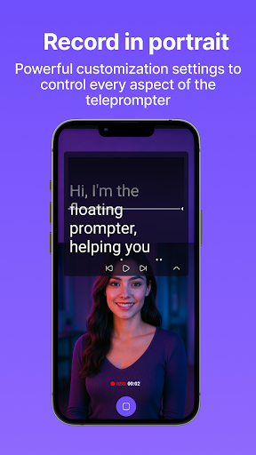 Teleprompter: Yüzen Notlar ekran görüntüsü