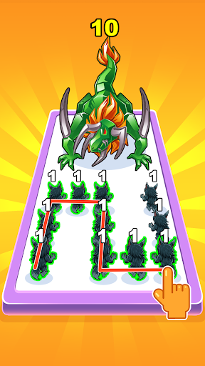 Dino Merge Master animal fight ekran görüntüsü