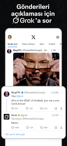 X (Eski Twitter) ekran görüntüsü