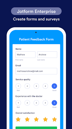 Jotform Enterprise Mobile ekran görüntüsü