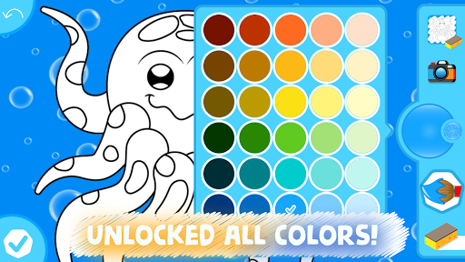 Easy coloring pages for kids ekran görüntüsü