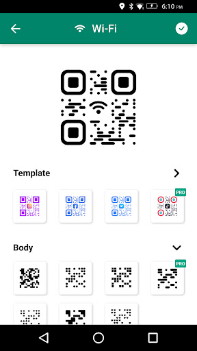 QR kod okuyucu, Barkod okuyucu ekran görüntüsü