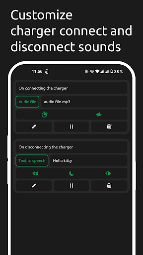 Battery Sound: Notification ekran görüntüsü