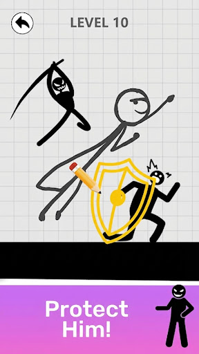 Save Stickman: Brain Draw Line ekran görüntüsü
