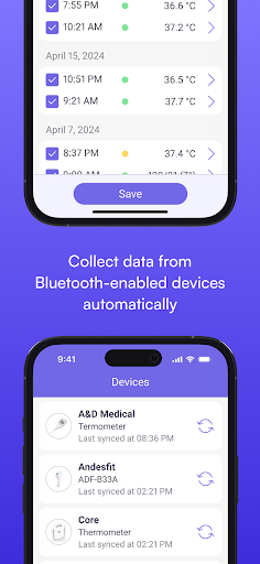 Body Temperature Tracking App ekran görüntüsü