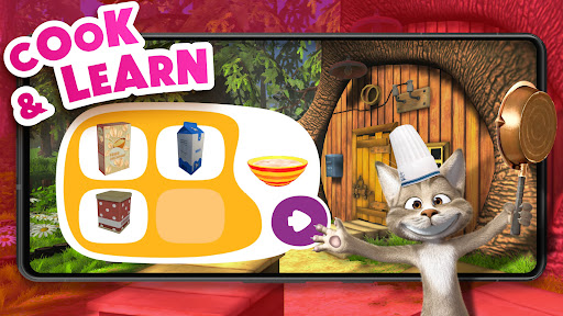 Masha and the Bear: Food Games ekran görüntüsü