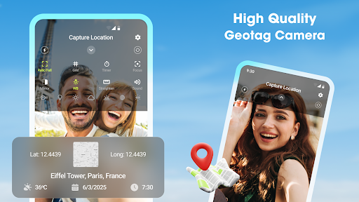 GPS Camera Timestamp & Geotag ekran görüntüsü