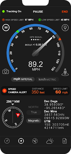 Speedometer 22S GPS Dash Cam ekran görüntüsü
