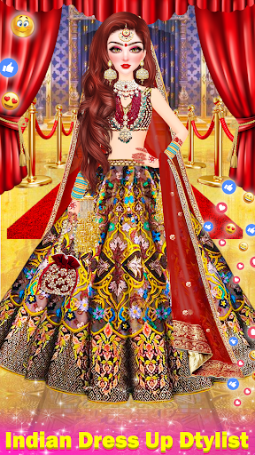Indian Game Makeup & Dress up ekran görüntüsü
