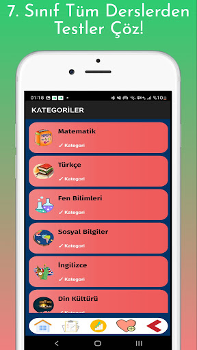 7. Sınıf Test Çöz Tüm Dersler ekran görüntüsü