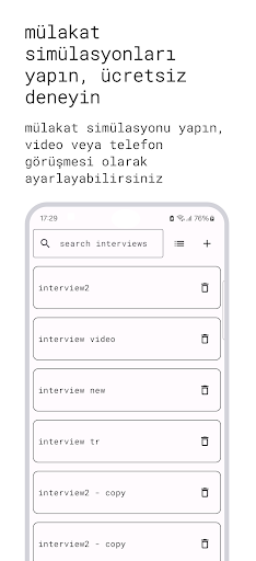 interv - mülakat simülasyonu ekran görüntüsü