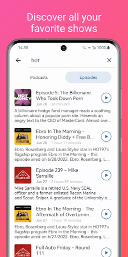 FocusPodcast and AudioBooks ekran görüntüsü
