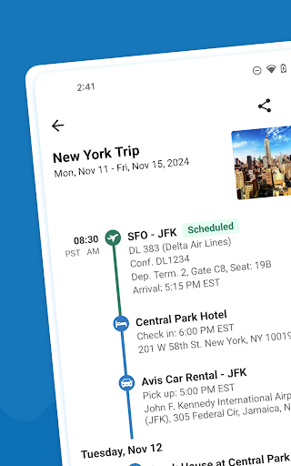 TripIt: Travel Planner ekran görüntüsü