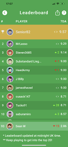 QuizSwipe Football ekran görüntüsü