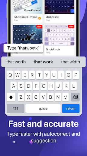 Keyboard OS 18 - Emojis ekran görüntüsü