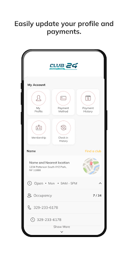 Club 24 Concept Gyms Online ekran görüntüsü