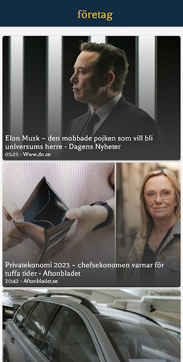 sverige tidningar ekran görüntüsü