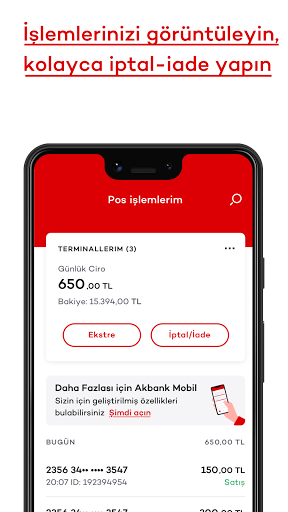 Akbank Cebe POS ekran görüntüsü