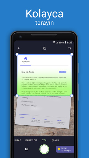Scan Hero: Belge tarayıcı ekran görüntüsü