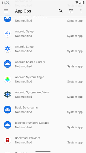 App Ops - Permission manager ekran görüntüsü