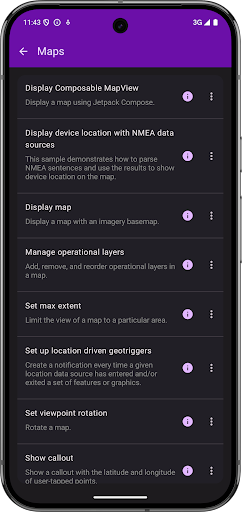 ArcGIS Maps SDK Sample Viewer ekran görüntüsü