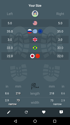 Shoe Size Meter and Converter ekran görüntüsü
