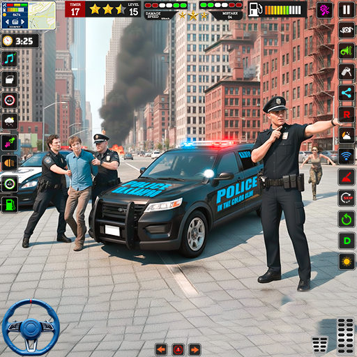 US Police Chase Car Game 3d