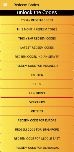 Redeem Codes ekran görüntüsü
