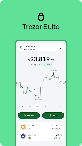 Trezor Suite ekran görüntüsü