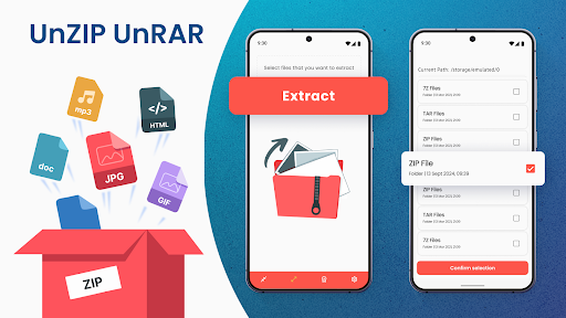 UnZIP UnRAR: ZIP RAR Extractor ekran görüntüsü