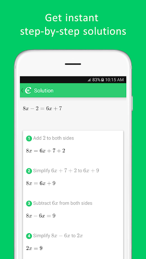 Cymath - Math Problem Solver ekran görüntüsü