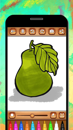 Fruits Coloring & Drawing Book ekran görüntüsü