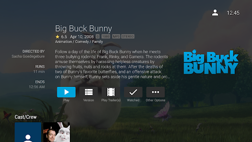 Jellyfin for Android TV ekran görüntüsü