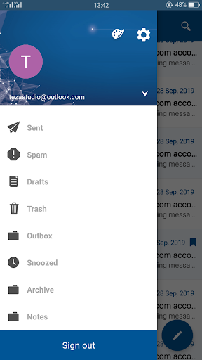 Hotmail, Outlook Office 365 iç ekran görüntüsü