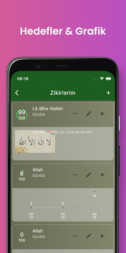 Zikirmatik akıllı sayaç tesbih ekran görüntüsü