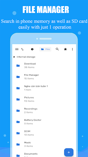 File Manager, Explorer File ekran görüntüsü