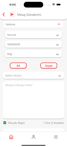 TopluSMS Başlıklı SMS Sistemi ekran görüntüsü