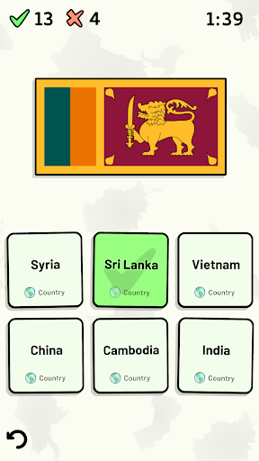 Countries of Asia Quiz ekran görüntüsü