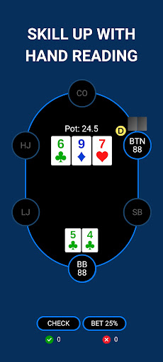 Poker Trainer - Learn poker ekran görüntüsü