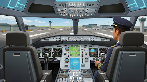 City Airplane Pilot Simulator ekran görüntüsü