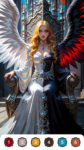 Epic Fantasy Color by Numbers ekran görüntüsü