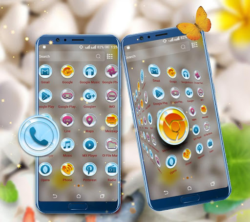 White Stone Launcher Theme ekran görüntüsü