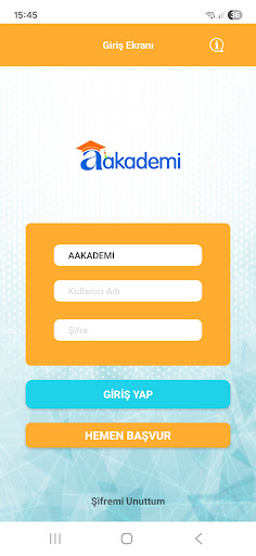 aakademi ekran görüntüsü